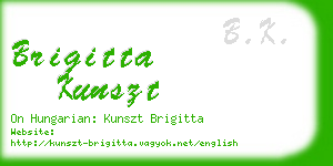 brigitta kunszt business card